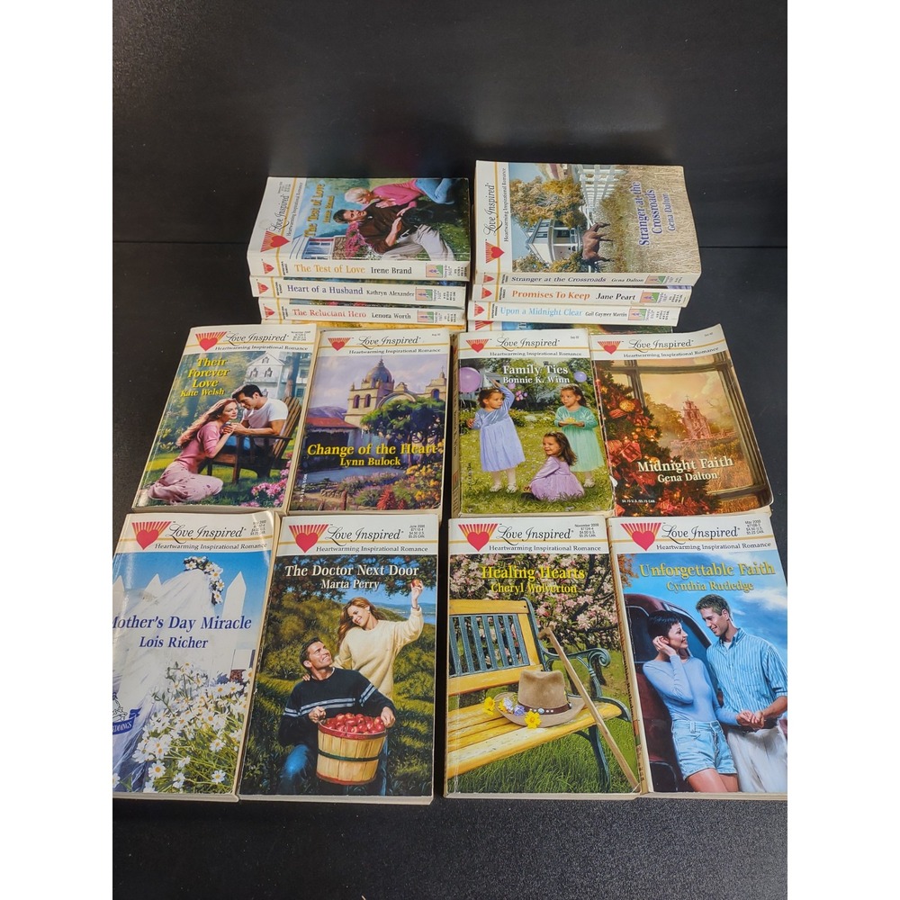 Lot of 17 Love Inspired Inspirational Historical Romance Novels Paperbacks